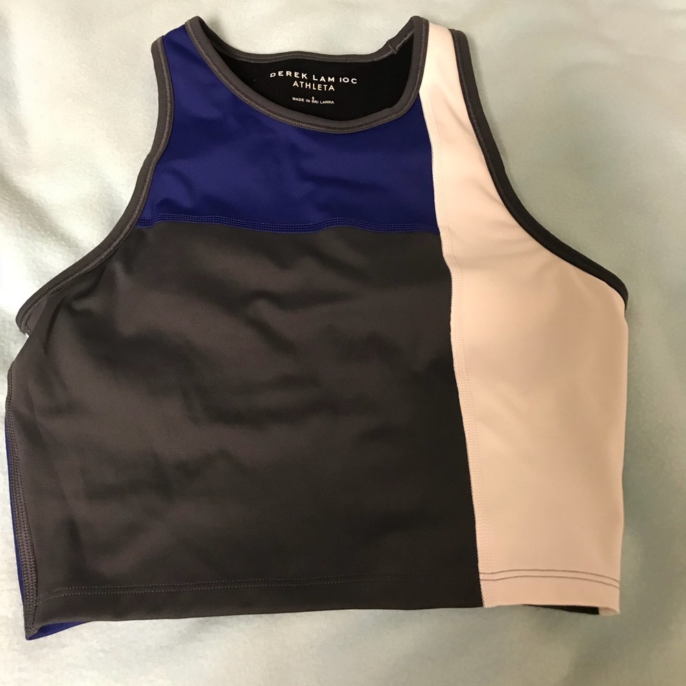 Gray athletic workout tank